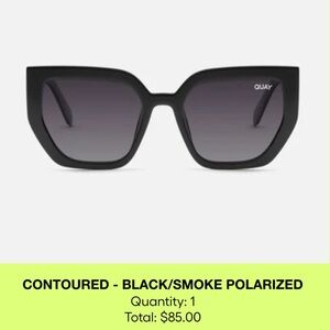 Quay Australia Black Polarized Sunglasses